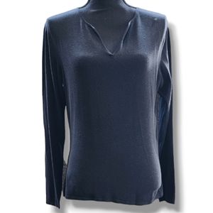 Merona Long Sleeve Shirt in Black